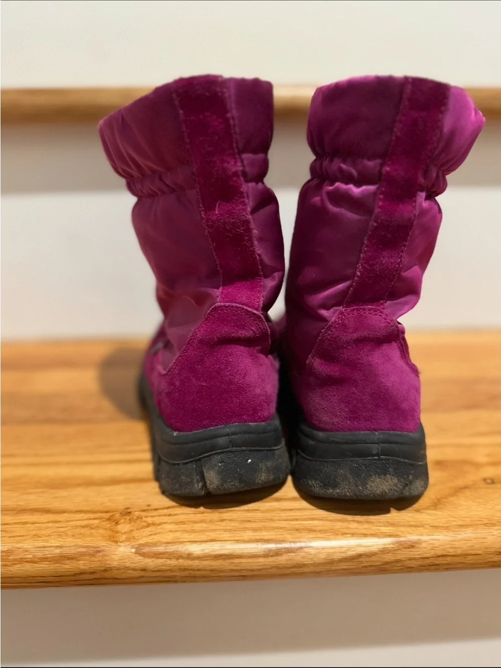 Kids maturing Waterproof Winter Boot size 30 girls 12 rain snow boot - Magenta